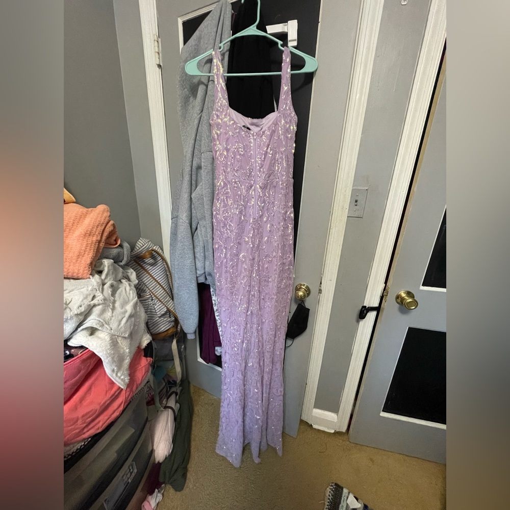 Purple Sparkle Prom Dress - Picture 4 of 4